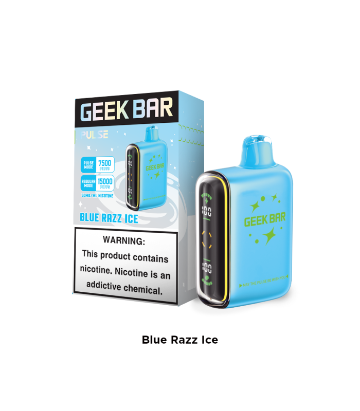Goog Blue Razz Ice GEEK BAR PULSE – Blue Razz Ice