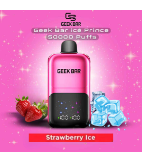 Geek Bar Ice Prince Strawberry Ice – Tatlı Çilek ve Serin Mentol Dengesi