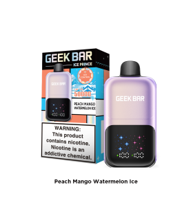 Geek Bar Ice Prince Peach Mango Watermelon Ice – Tropik Meyvelerin Serin Uyumuyla Egzotik Tat