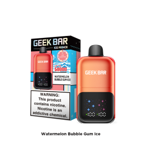 Geek Bar Ice Prince Watermelon Bubble Gum Ice – Tatlı Karpuz ve Sakız Ferahlığı
