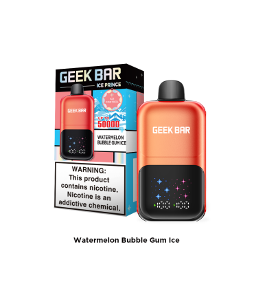 Geek Bar Ice Prince Watermelon Bubble Gum Ice – Tatlı Karpuz ve Sakız Ferahlığı