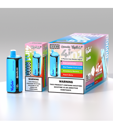 Vapsolo Quads 80000 Puffs Pink Lemonade & Kiwi Passionfruit Guava | 4 Tat Tek Cihazda