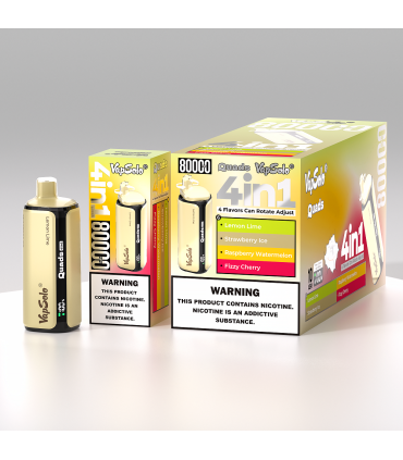 Vapsolo Quads 80000 Puffs Lemon Lime & Strawberry Ice | 4 Tat Tek Cihazda