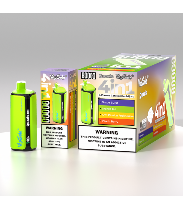 Vapsolo Quads 80000 Puffs Grape Burst & Lychee Ice | 4 Tat Tek Cihazda