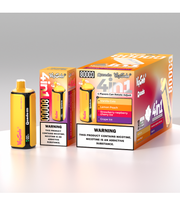 Vapsolo Quads 80000 Puffs Vanilla Cola & Lemon Peach | 4 Tat Tek Cihazda