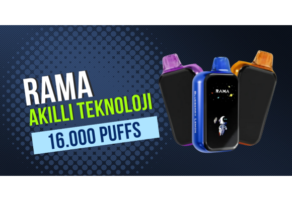 RAMA 16000 Puffs: Akıllı Teknoloji ile Geliştirilmiş Premium Disposable Vape